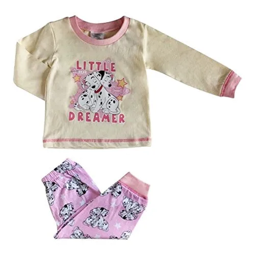 101 Dalmatians Baby Girls Character Long Pyjama Set