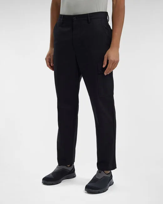 2/2 Twill Loose Utility Pants - Black