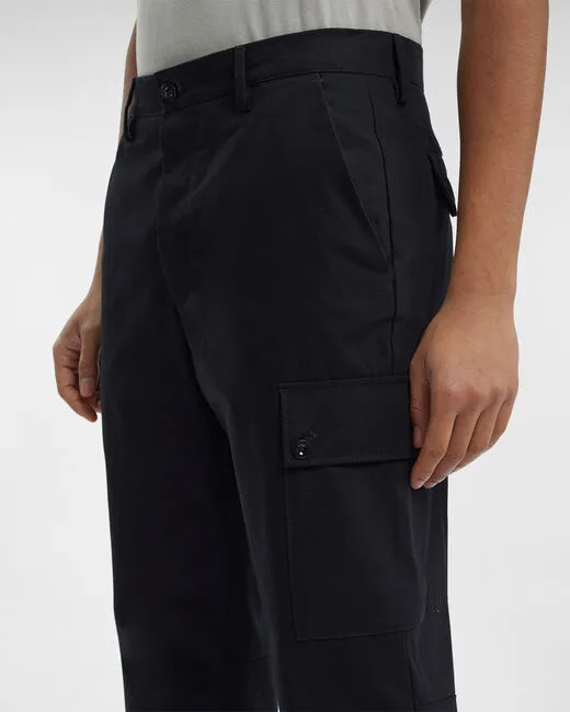 2/2 Twill Loose Utility Pants - Black