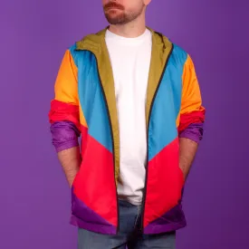 90's Geometric Windbreaker