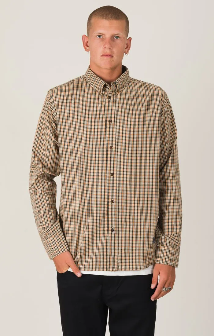 Afends Mens Peaks - Long Sleeve Shirt