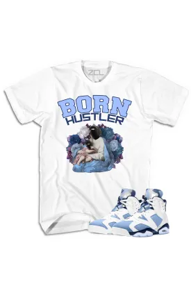 Air Jordan 6 "Born Hustler" Tee UNC White