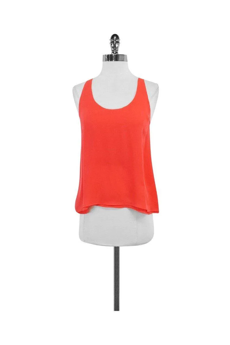 A.L.C. - Orange Silk Tank Sz XS