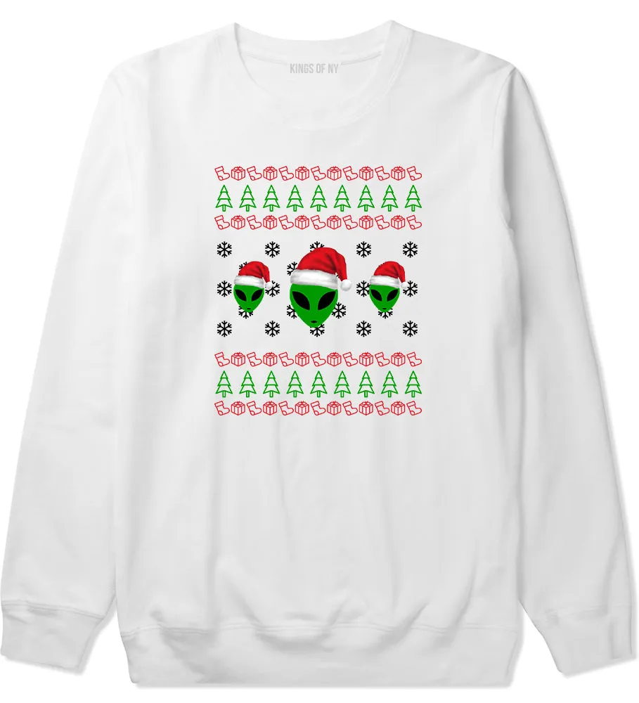 Alien Ugly Christmas Mens Crewneck Sweatshirt