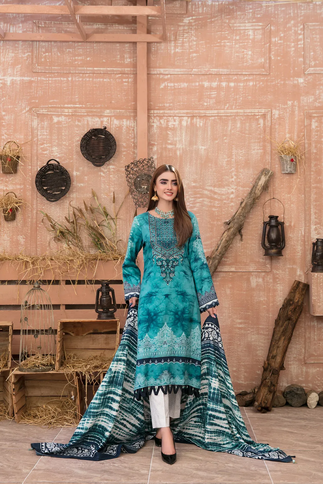 Amna Sohail Aashnaa Tie & Die Collection by Tawakkal – D-6061