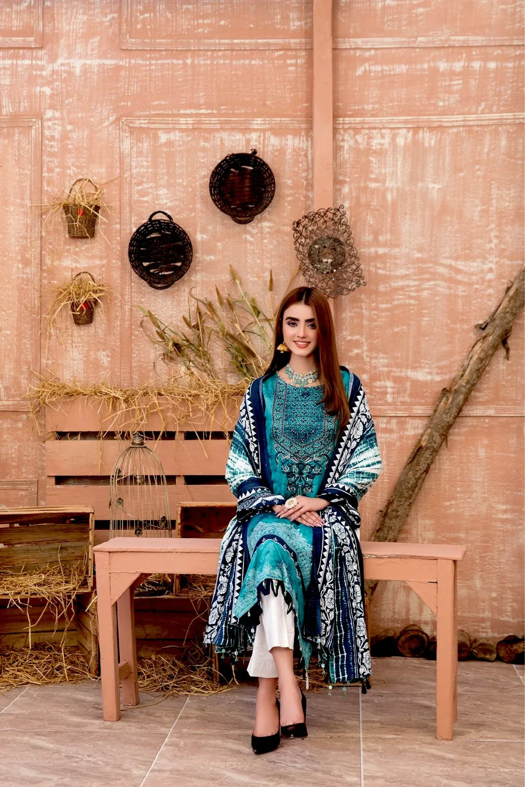 Amna Sohail Aashnaa Tie & Die Collection by Tawakkal – D-6061