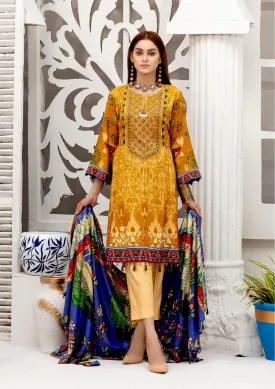 Amna Sohail by Tawakkal · Dilara Linen Print Collection – D-1982