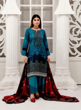 Amna Sohail by Tawakkal · Dilara Linen Print Collection – D-1987