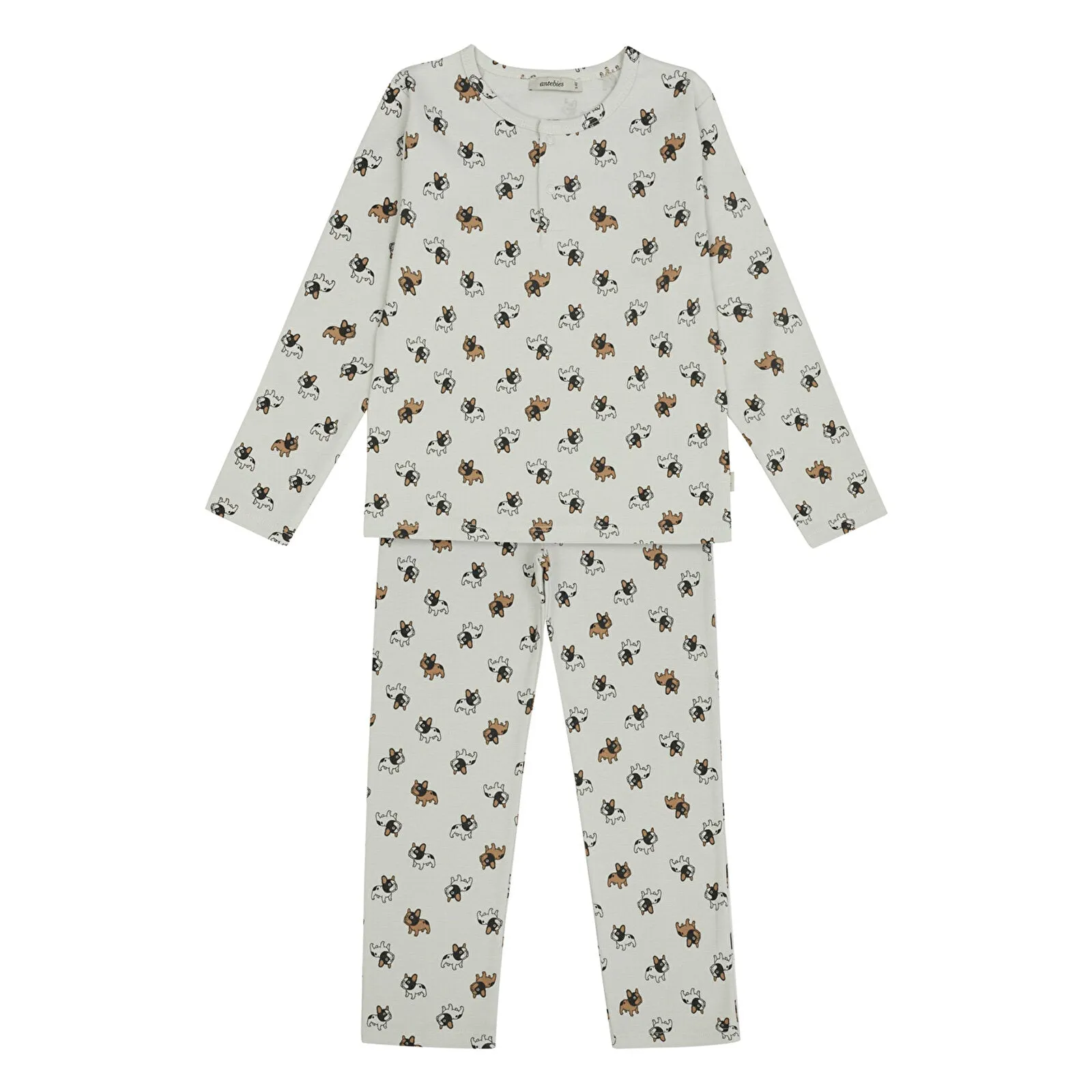 Antebies Best Friends Forever - Dogs Rib Pyjama Grey