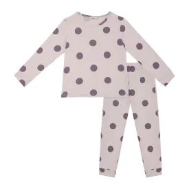 Antebies Happy Dots Rib Pyjama Lilac