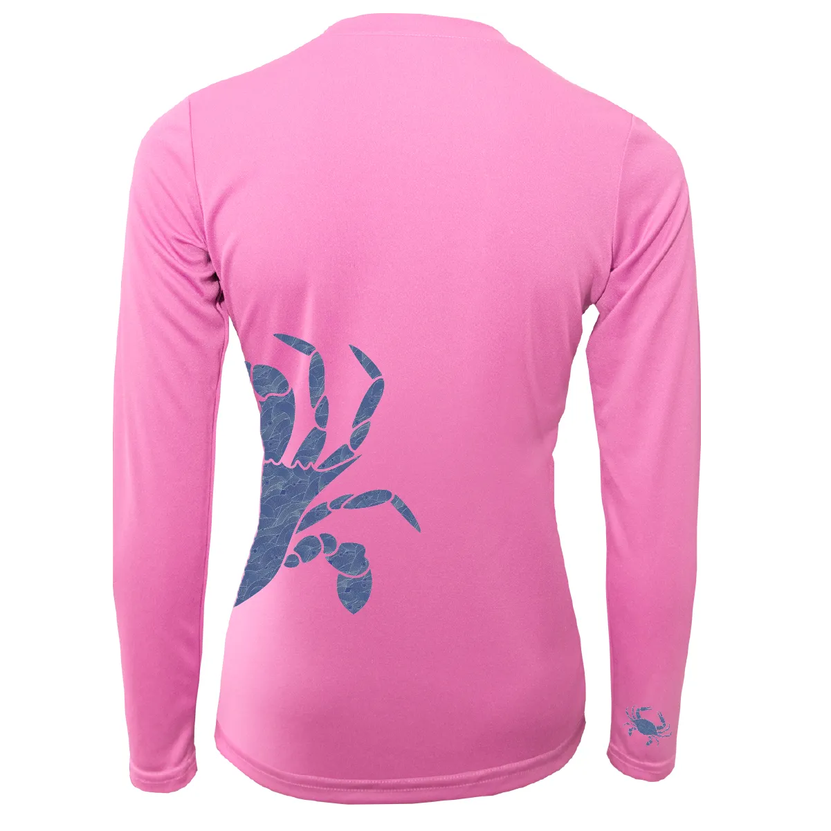 Blue Crab Wrap Women's Long Sleeve UPF 50  Dry-Fit Shirt