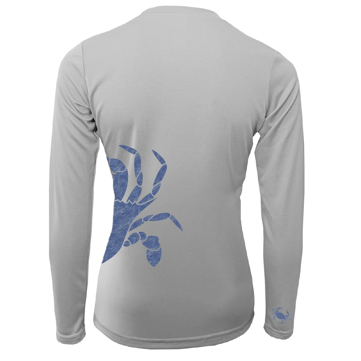 Blue Crab Wrap Women's Long Sleeve UPF 50  Dry-Fit Shirt