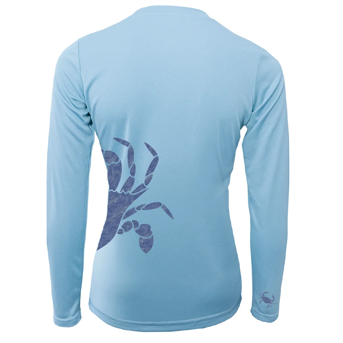 Blue Crab Wrap Women's Long Sleeve UPF 50  Dry-Fit Shirt