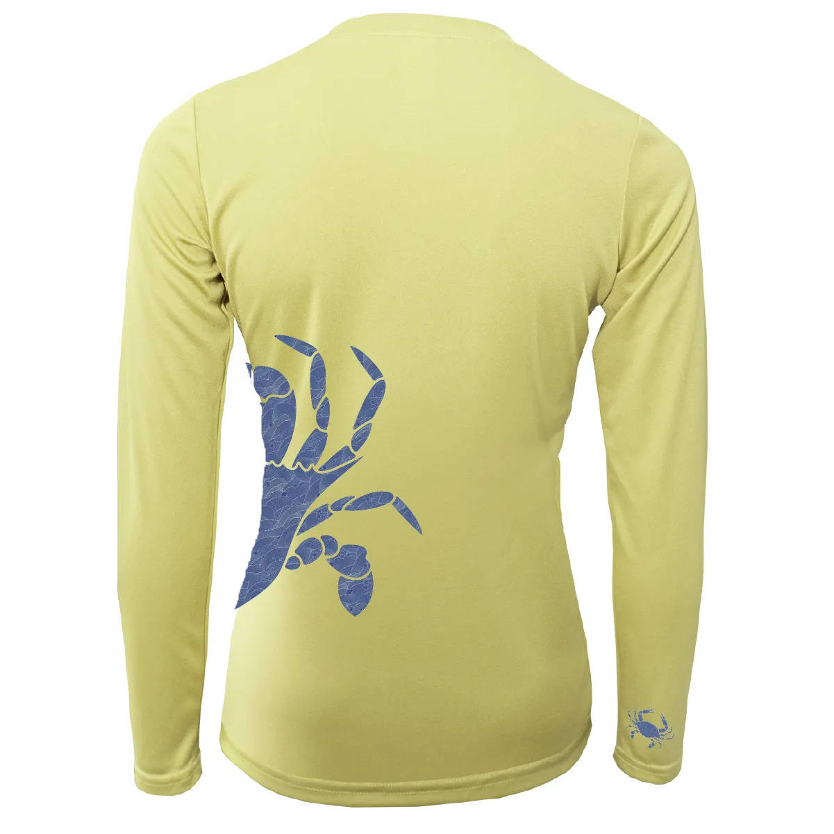 Blue Crab Wrap Women's Long Sleeve UPF 50  Dry-Fit Shirt