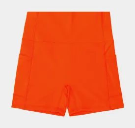 Brooklyn Biker Shorts Womens Shorts (Orange)