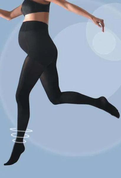 Cache Coeur Activ' Soft Maternity Tights | Black XL