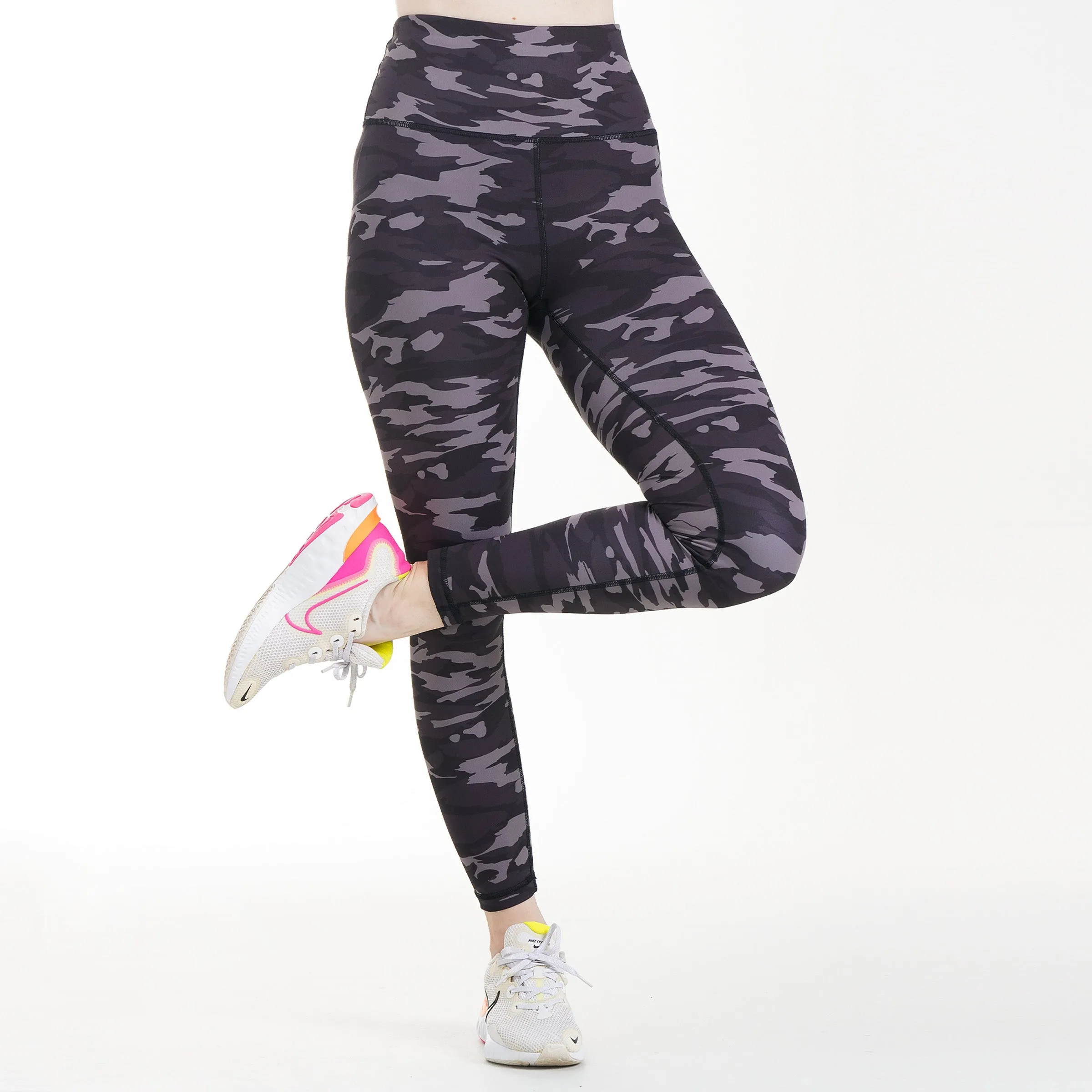 Camo Textured Leggings (Grey)