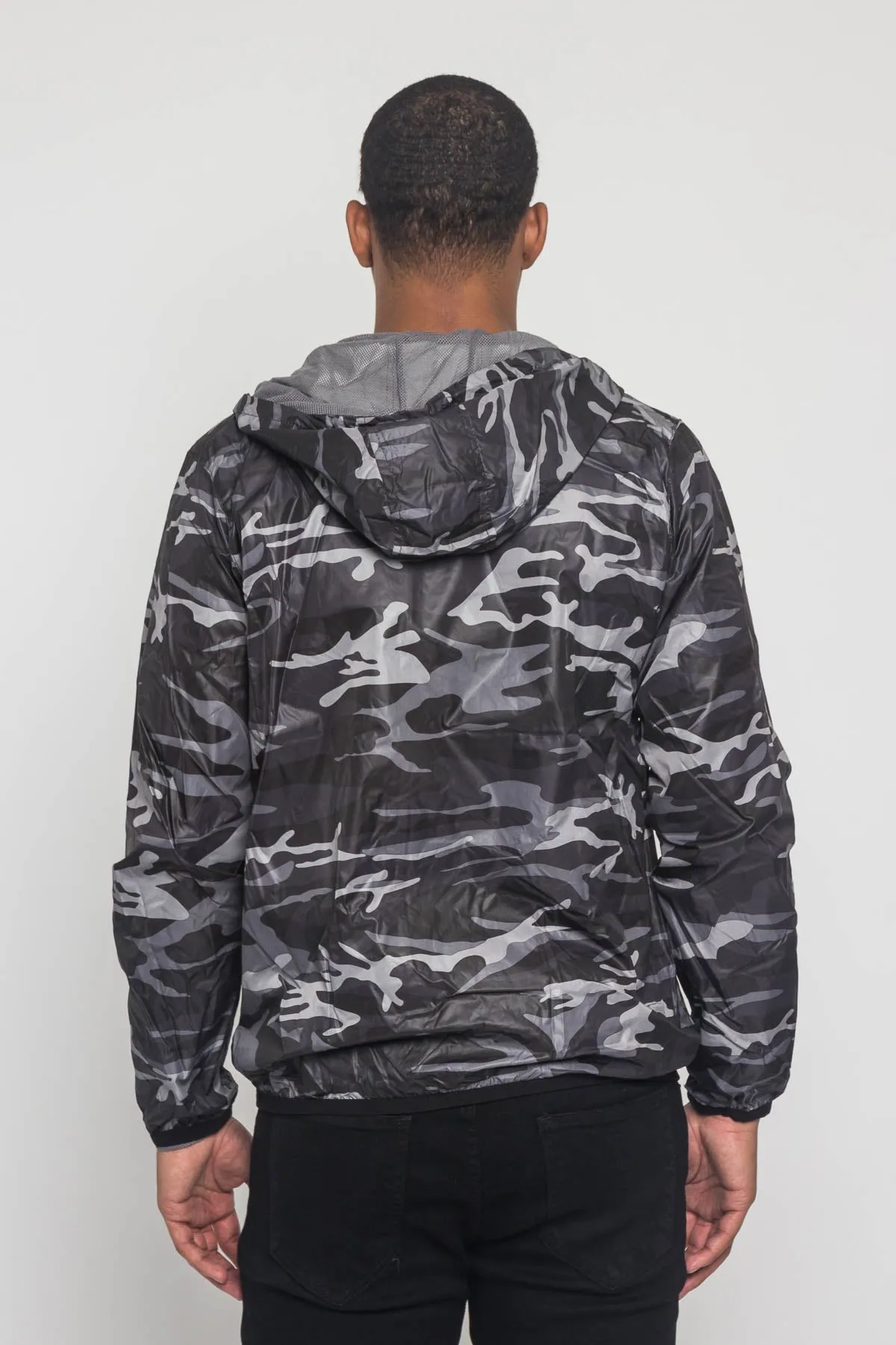 Camo Windbreaker Jacket