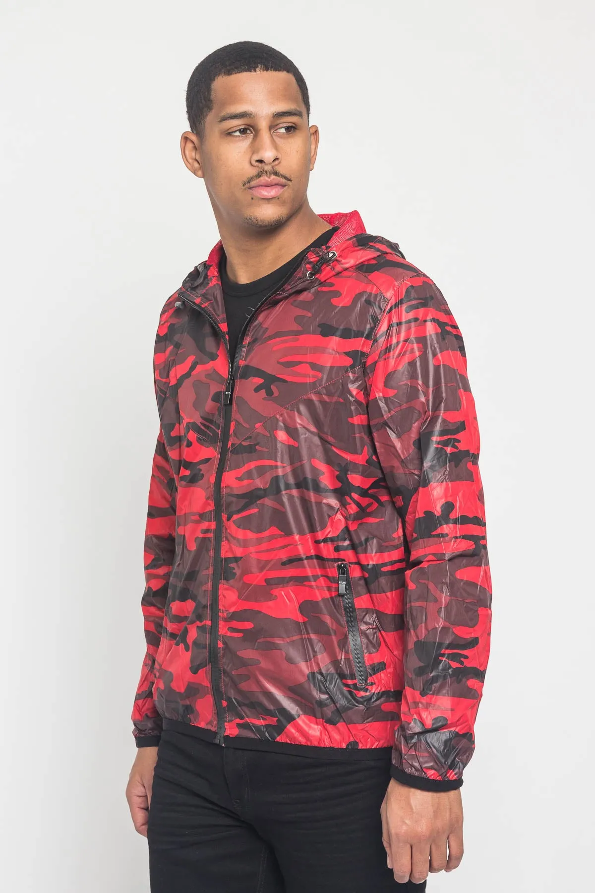 Camo Windbreaker Jacket