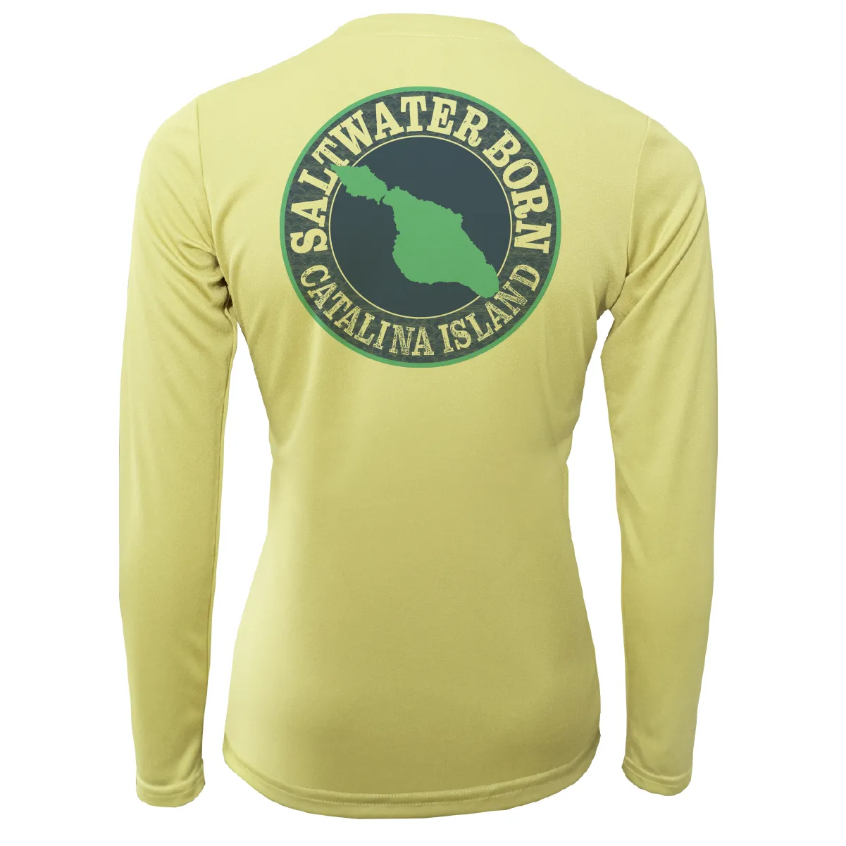 Catalina Island "Saltwater Heals Everything" Long Sleeve UPF 50  Dry-Fit Shirt