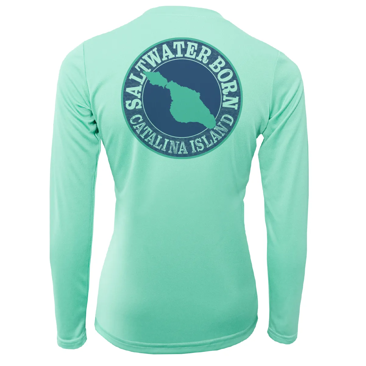 Catalina Island "Saltwater Heals Everything" Long Sleeve UPF 50  Dry-Fit Shirt