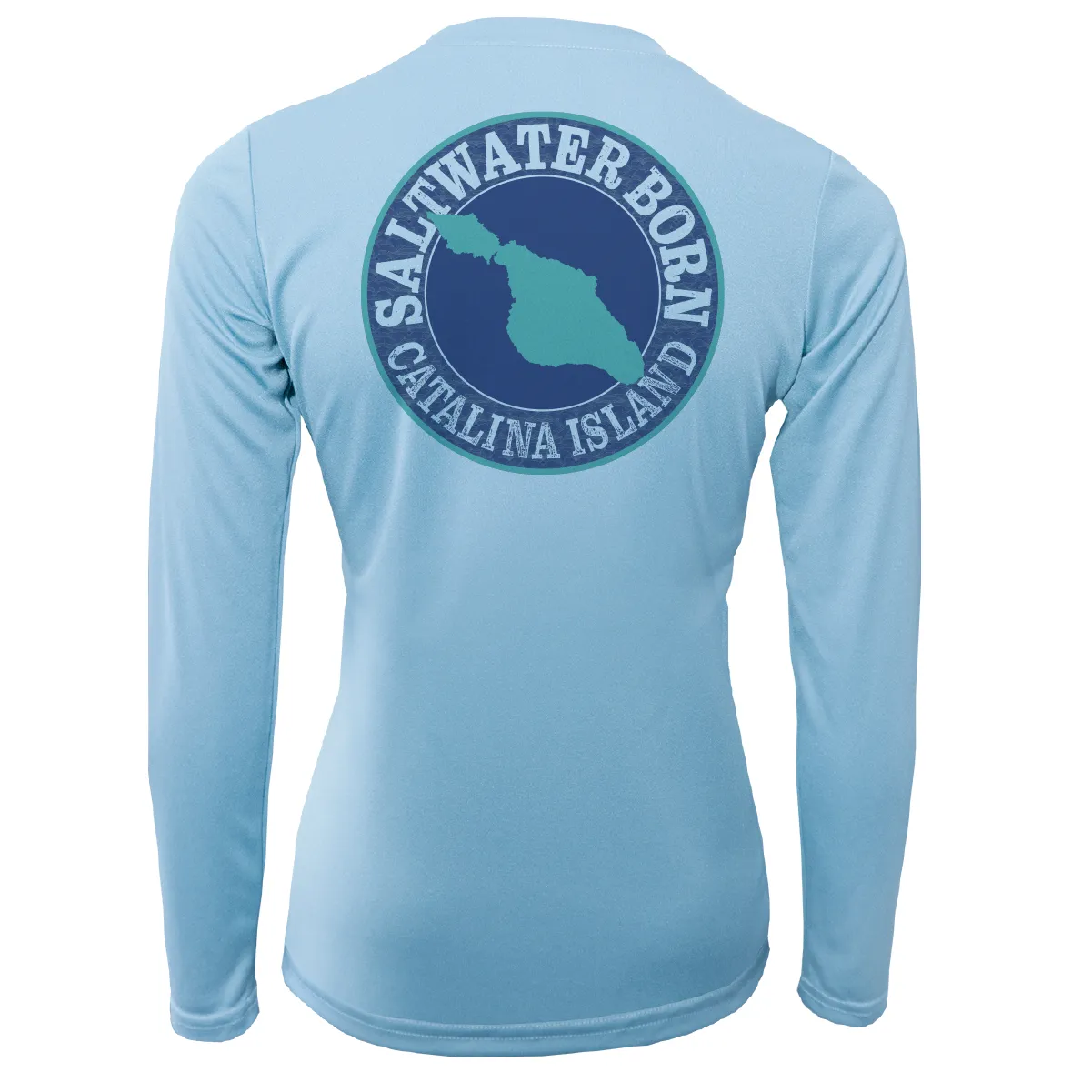 Catalina Island "Saltwater Heals Everything" Long Sleeve UPF 50  Dry-Fit Shirt