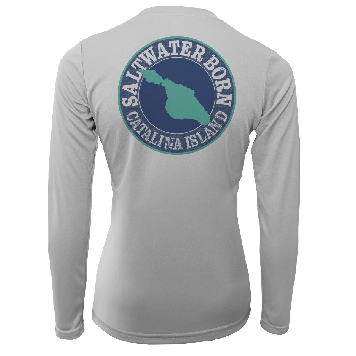 Catalina Island "Saltwater Heals Everything" Long Sleeve UPF 50  Dry-Fit Shirt