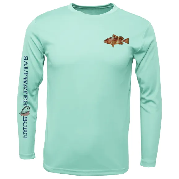 Clean Grouper Long Sleeve UPF 50  Dry-Fit Shirt