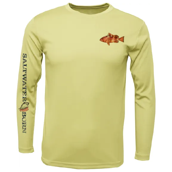 Clean Grouper Long Sleeve UPF 50  Dry-Fit Shirt