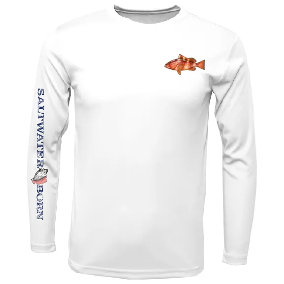 Clean Grouper Long Sleeve UPF 50  Dry-Fit Shirt