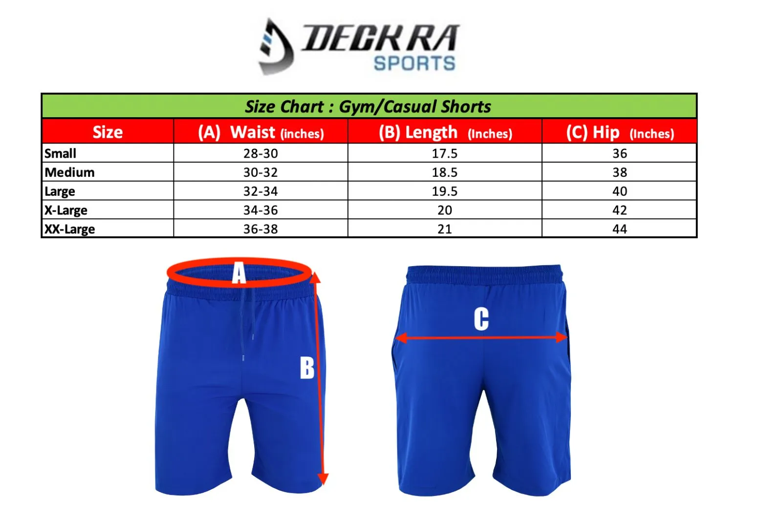 Deckra Mens Fitness Gym Short Navy Blue