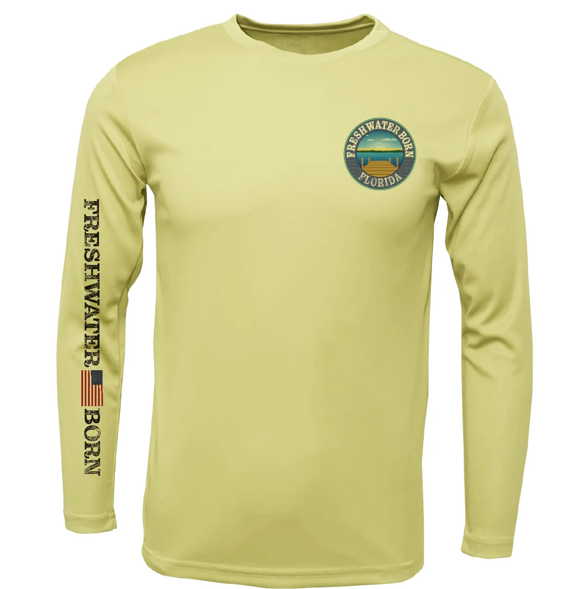 Florida Freshwater Born "Surrender The Booty" Boy's Long Sleeve UPF 50  Dry-Fit Shirt