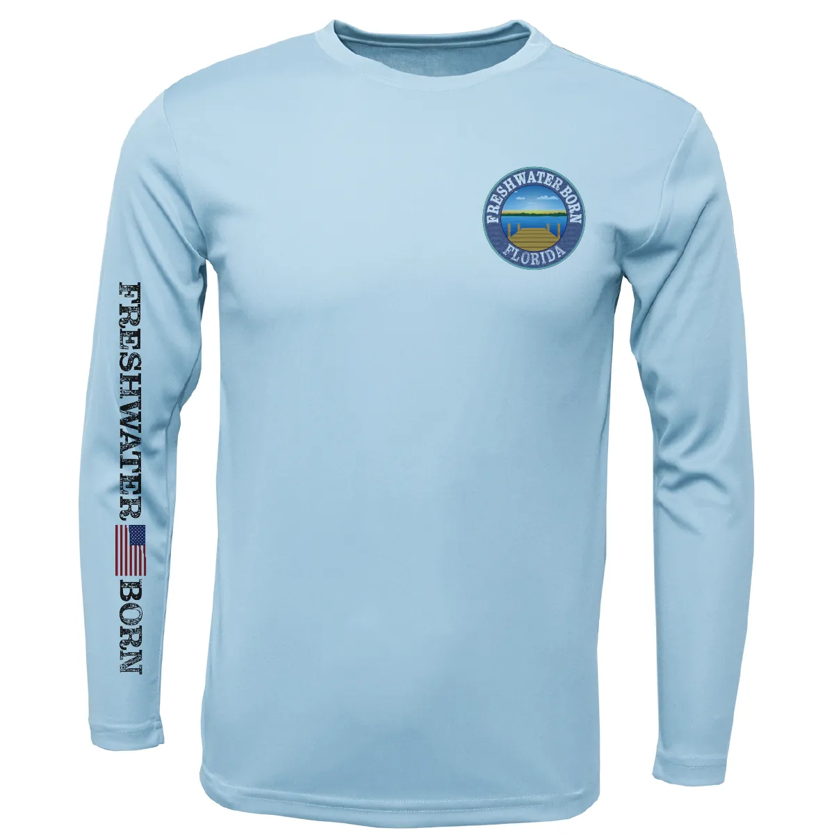 Florida Freshwater Born "Surrender The Booty" Boy's Long Sleeve UPF 50  Dry-Fit Shirt