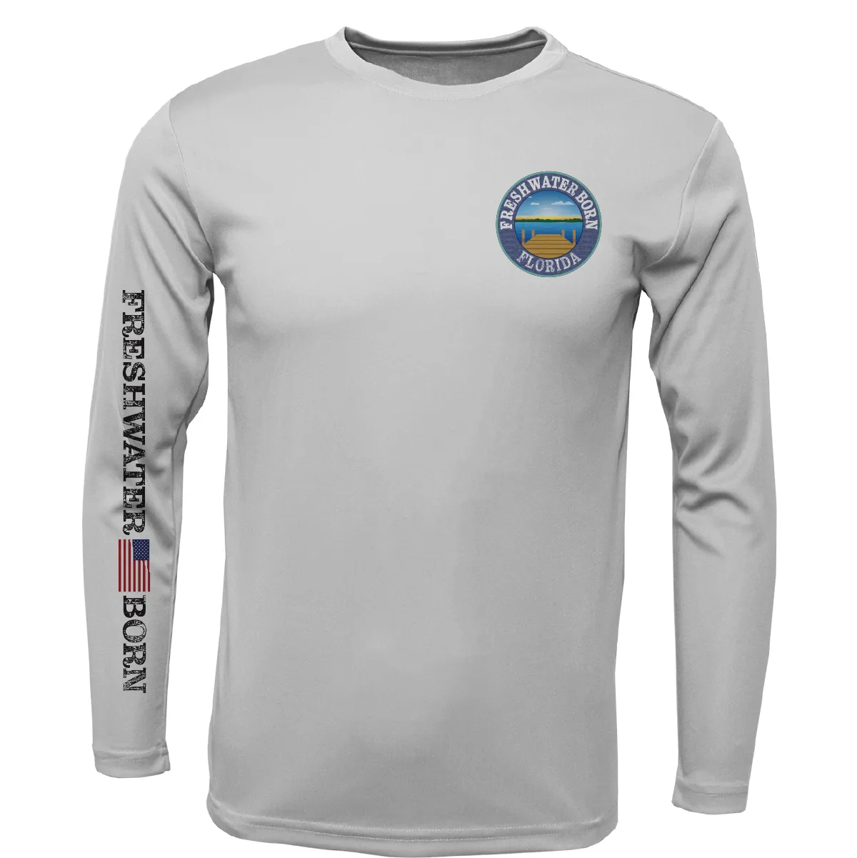 Florida Freshwater Born "Surrender The Booty" Boy's Long Sleeve UPF 50  Dry-Fit Shirt