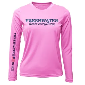 Florida "Freshwater Heals Everything" Women's Long Sleeve UPF 50  Dry-Fit Shirt