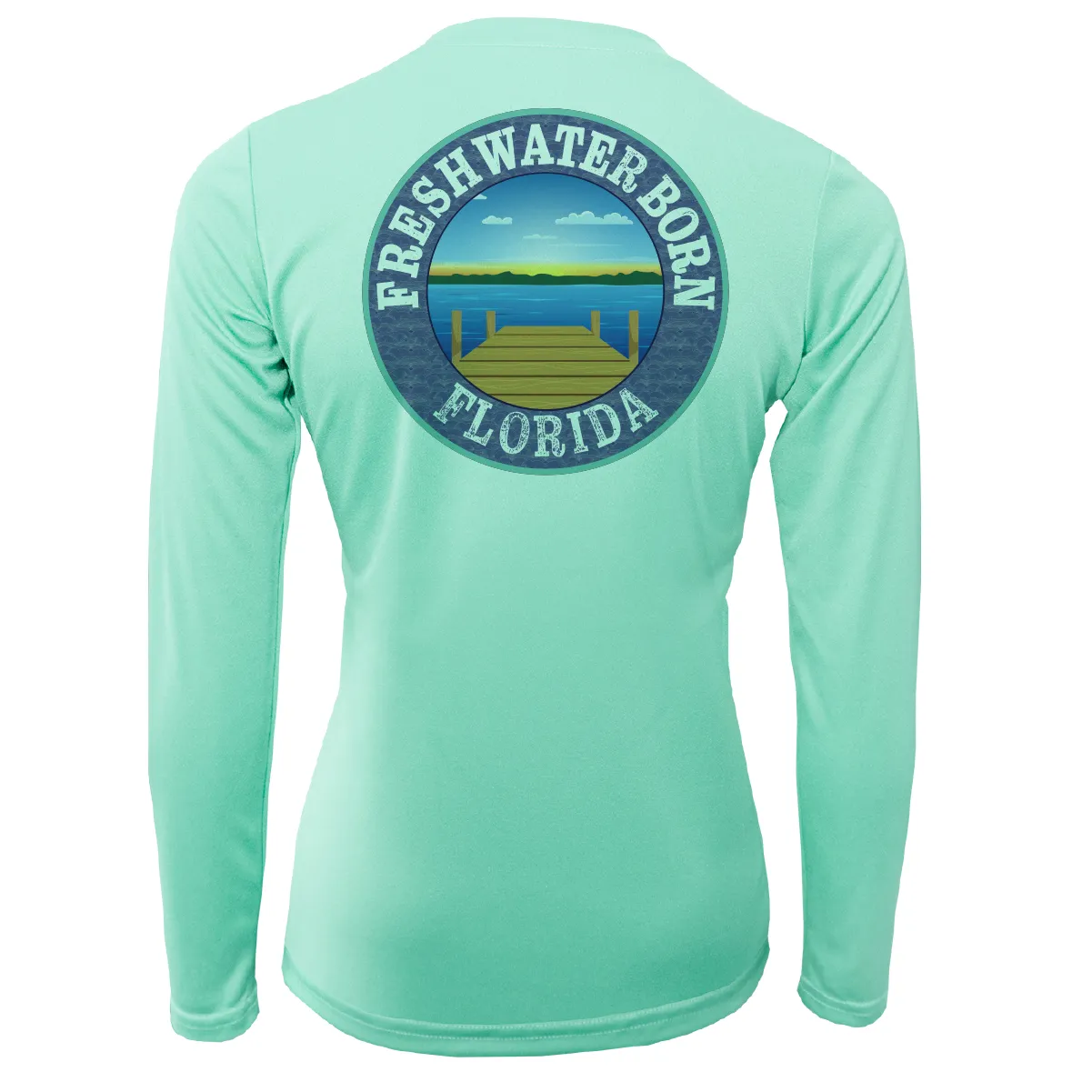 Florida "Freshwater Heals Everything" Women's Long Sleeve UPF 50  Dry-Fit Shirt