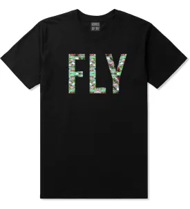 FLY Flamingo Print Summer Boys Kids T-Shirt