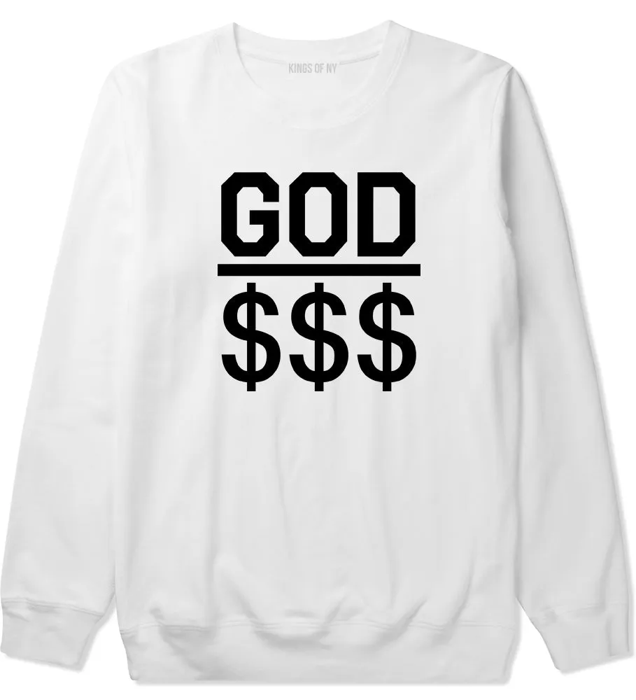 God Over Money Mens Crewneck Sweatshirt