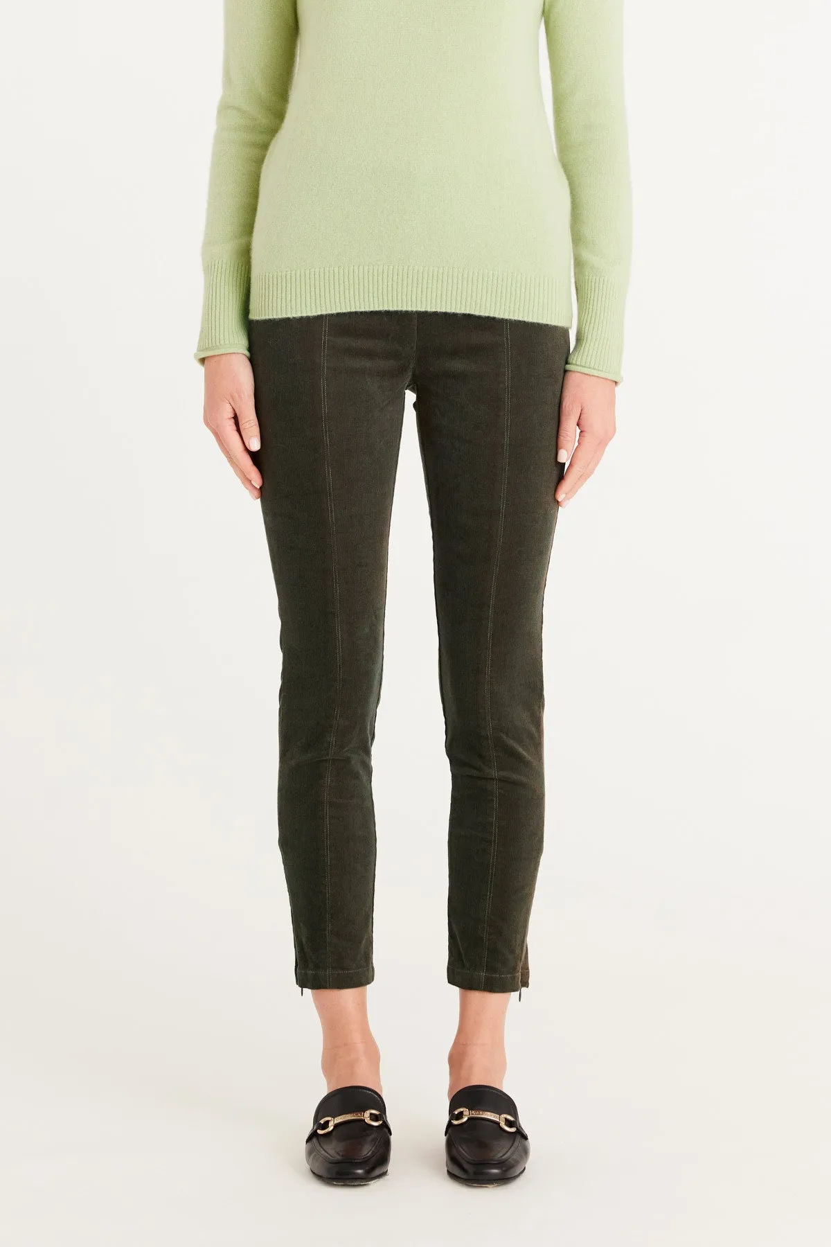 Houston Cord Legging  - Khaki