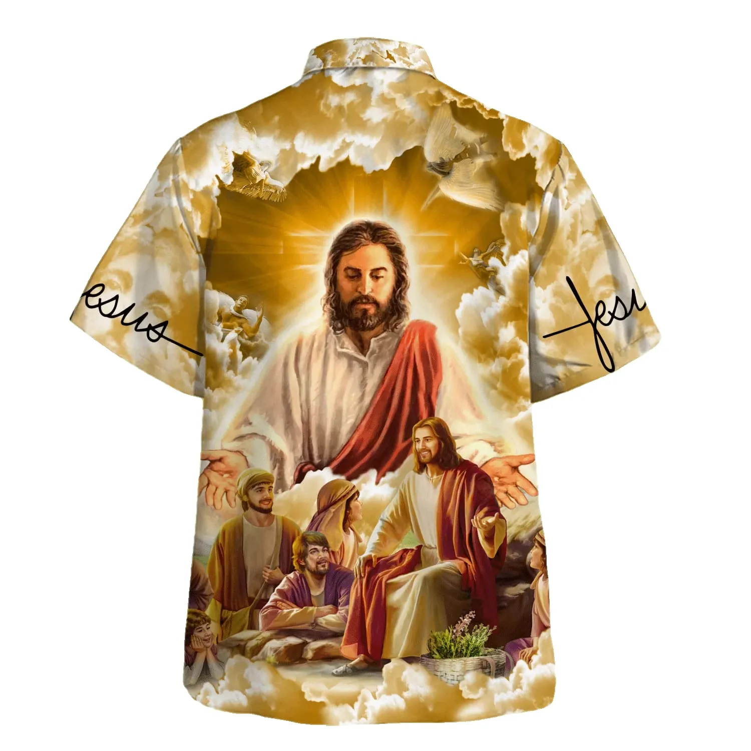 Jesus Christ With His Disciples Hawaiian Shirts For Men And Women - Christian Hawaiian Shirt - Hawaiian Summer Shirts