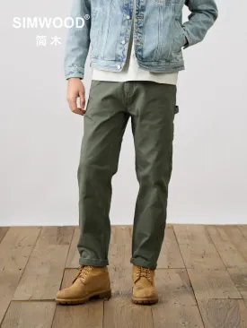 Loose Tapered Cargo Pants with Carpenter Tactical Hiking Work Trousers