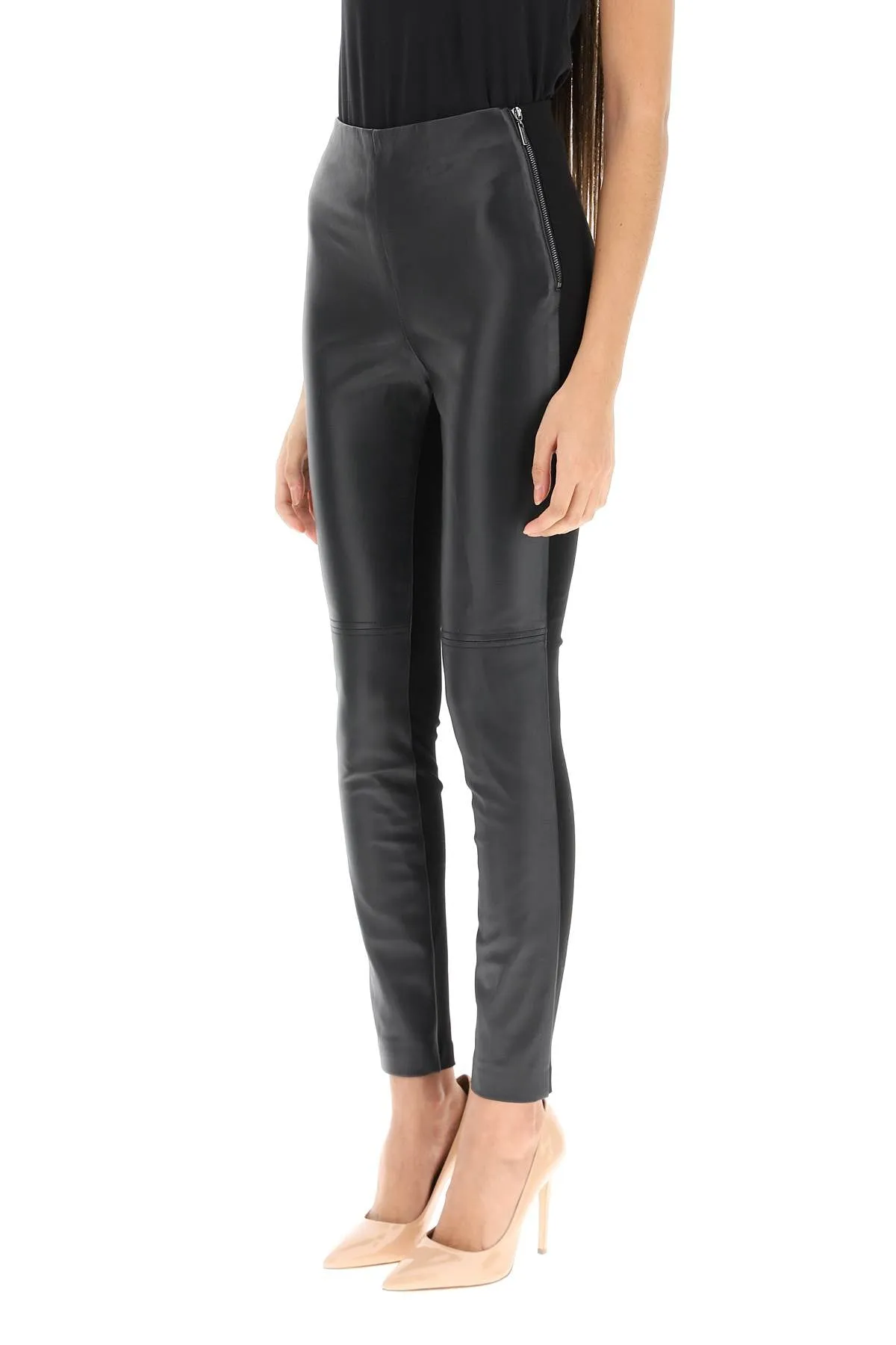 Marciano By Guess Leather And Jersey Leggings