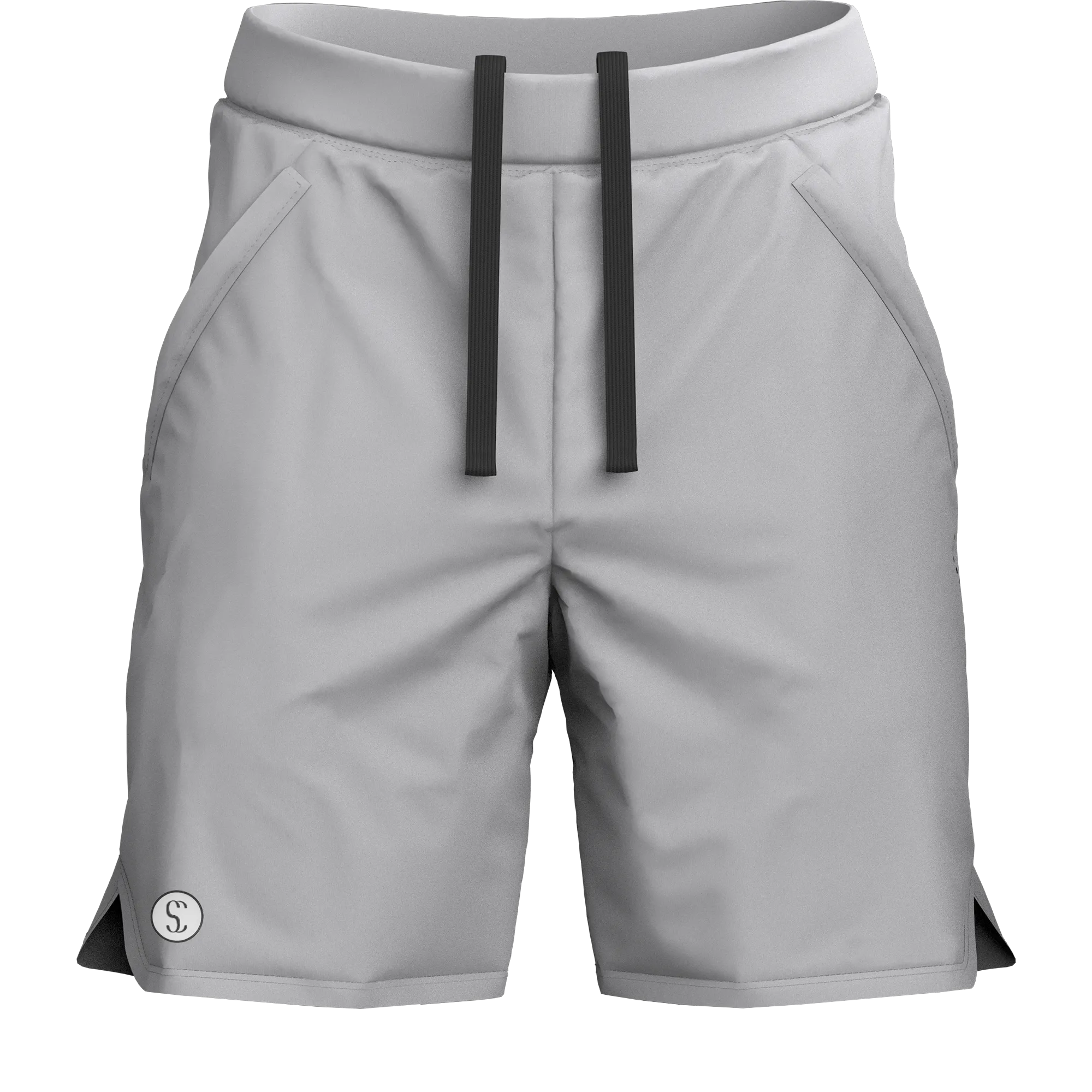 Men's Light Grey Sports Shorts for Running & Gym