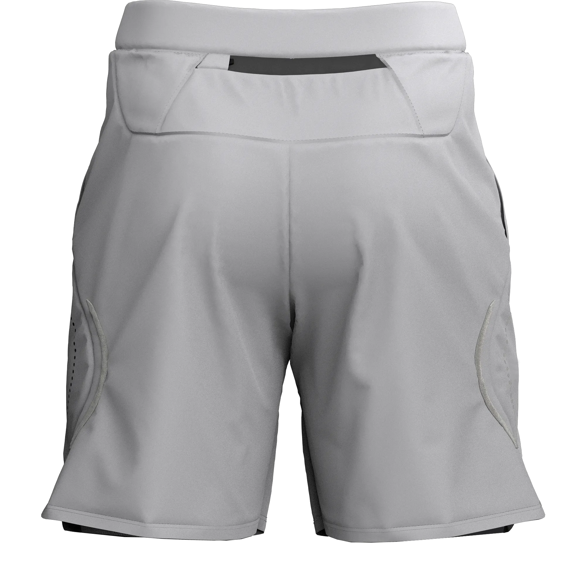 Men's Light Grey Sports Shorts for Running & Gym