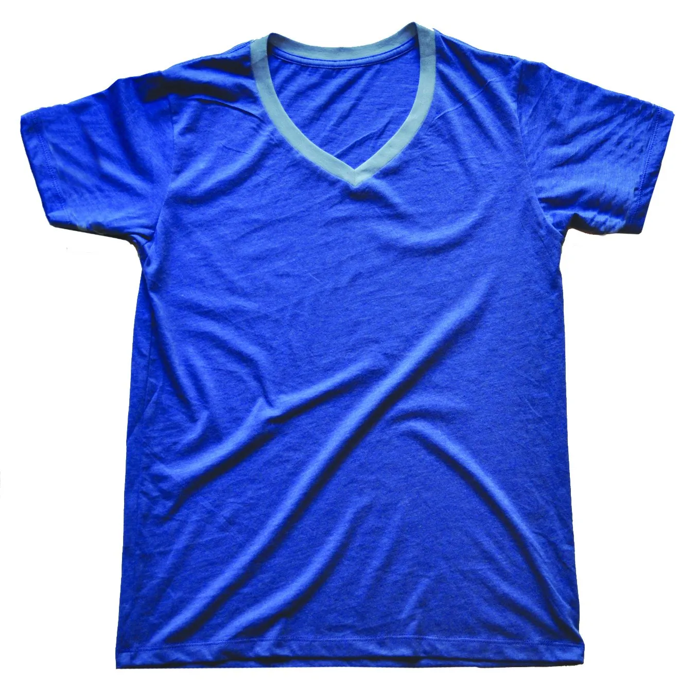 Men's Solid Threads V-Neck T-shirt