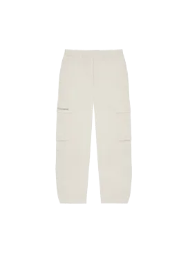 Organic Cotton Blend Cargo Pants—limestone