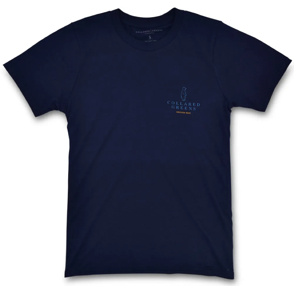 Rainbow Trout: Short Sleeve T-Shirt - Navy