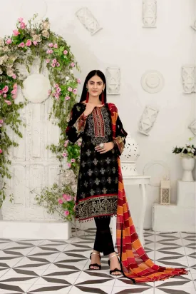 Raqami Lawn Collection by Tawakkal Fabrics – D-1618