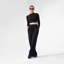 Ribbed Mock Neck Co-ord Set