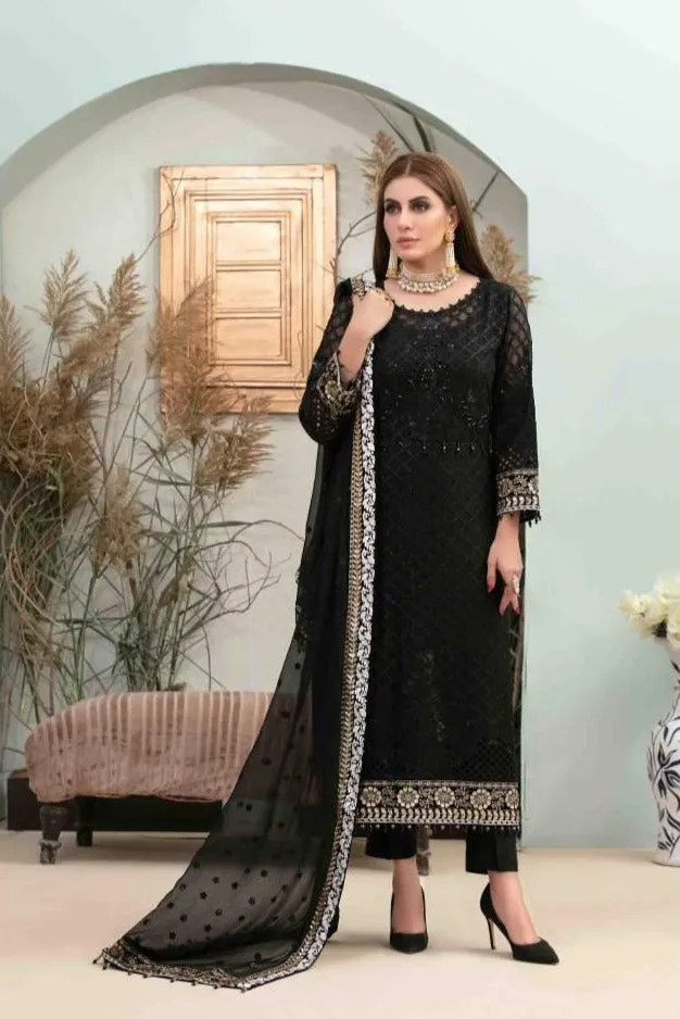 Tawakkal Tiara Embroidered Chiffon Collection – D-5975